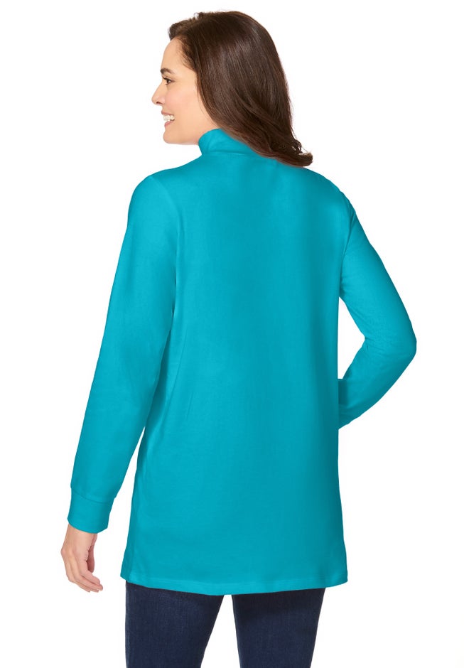 Perfect Long-Sleeve Mockneck Tee image number 1