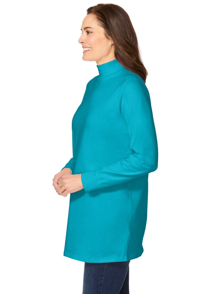 Perfect Long-Sleeve Mockneck Tee image number 2