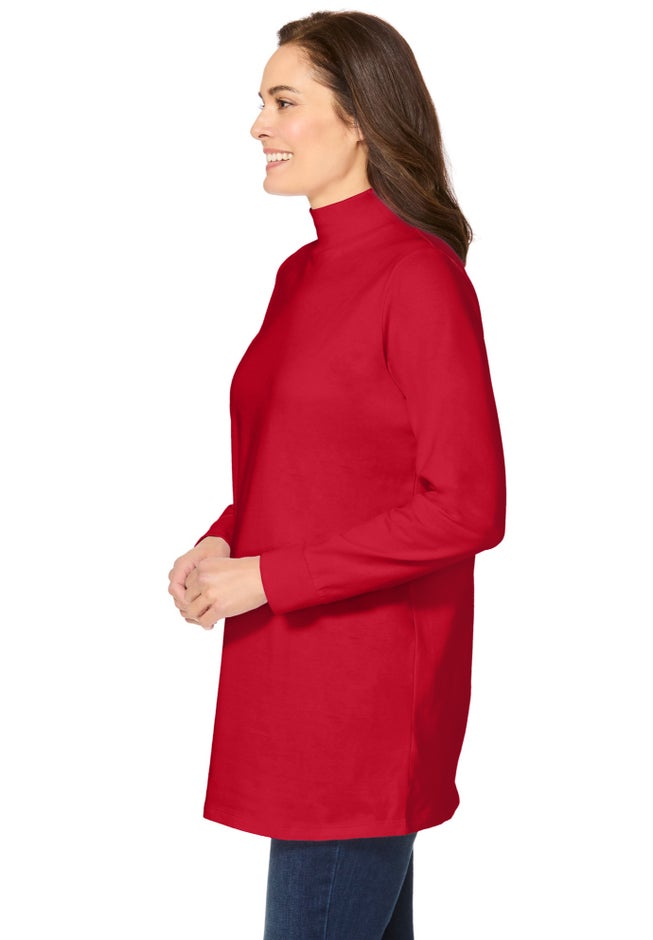 Perfect Long-Sleeve Mockneck Tee image number 2