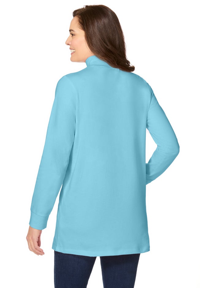 Perfect Long-Sleeve Mockneck Tee image number 1