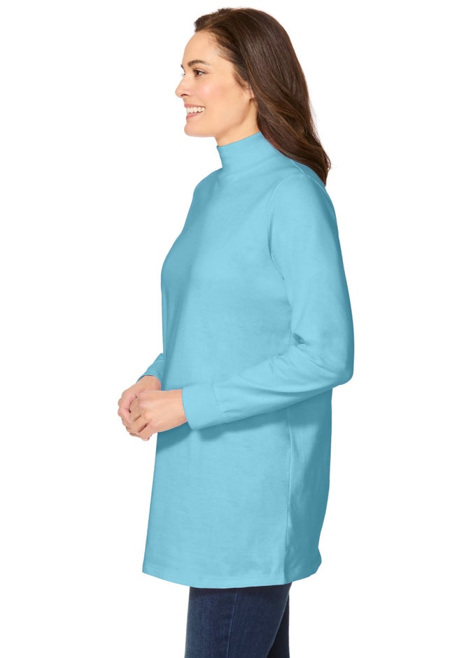 Perfect Long-Sleeve Mockneck Tee image number 2