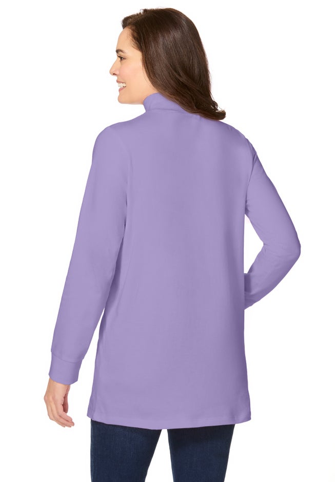 Perfect Long-Sleeve Mockneck Tee image number 1