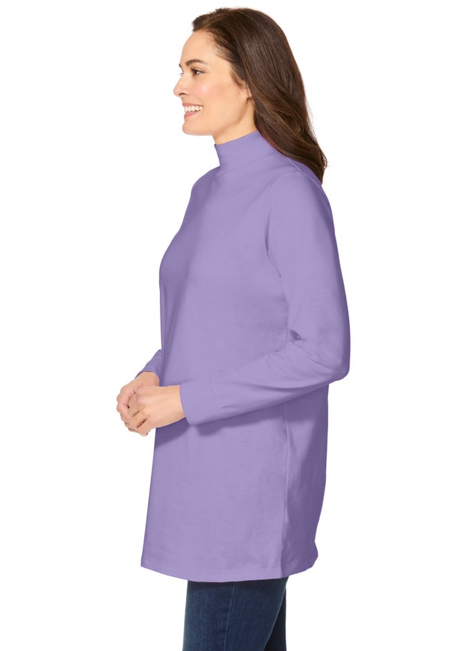Perfect Long-Sleeve Mockneck Tee image number 2