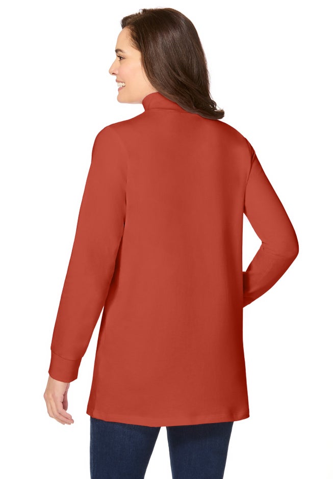 Perfect Long-Sleeve Mockneck Tee image number 1