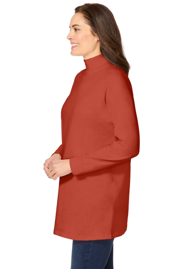 Perfect Long-Sleeve Mockneck Tee image number 2