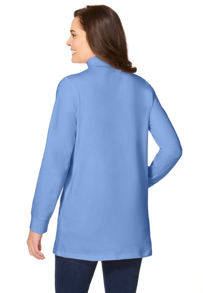 Perfect Long-Sleeve Mockneck Tee image number 1