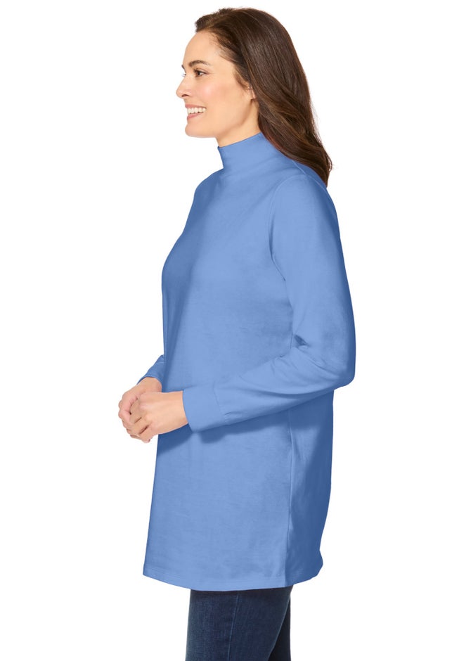 Perfect Long-Sleeve Mockneck Tee image number 2