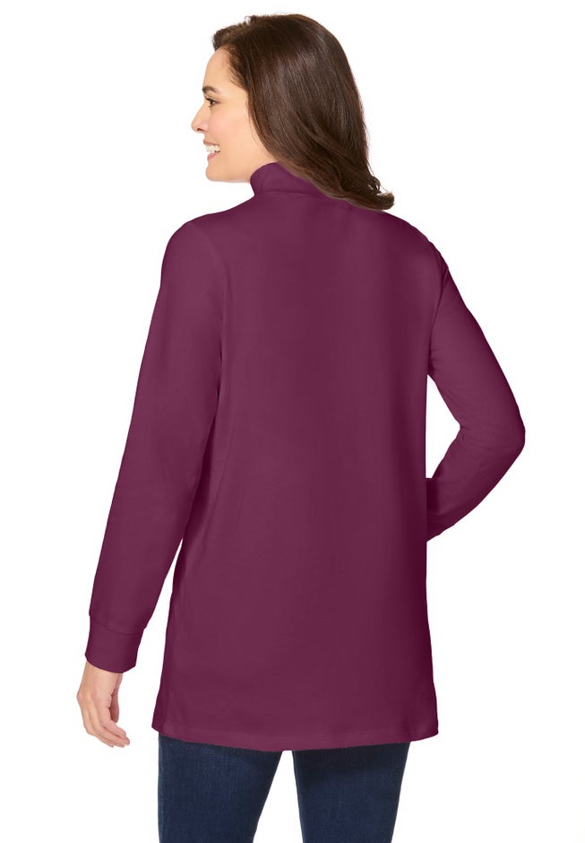 Perfect Long-Sleeve Mockneck Tee image number 1