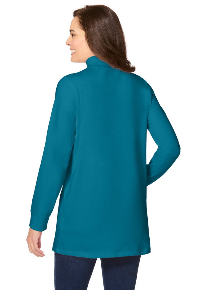 Perfect Long-Sleeve Mockneck Tee image number 1