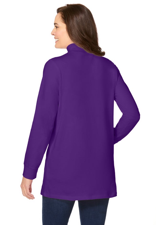 Perfect Long-Sleeve Mockneck Tee image number 1