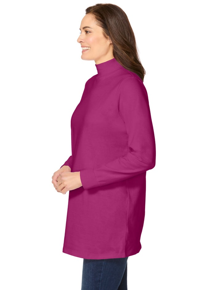 Perfect Long-Sleeve Mockneck Tee image number 2