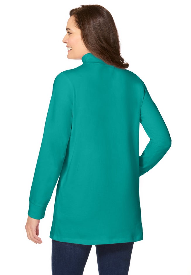 Perfect Long-Sleeve Mockneck Tee image number 1