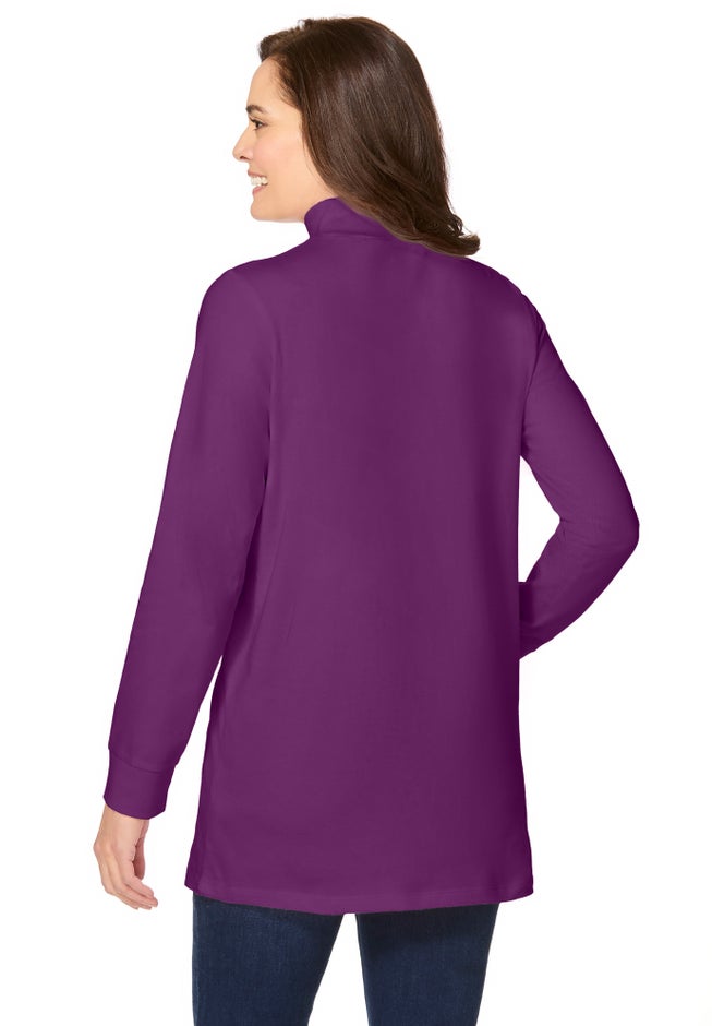 Perfect Long-Sleeve Mockneck Tee image number 1