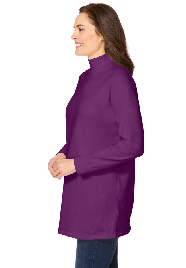 Perfect Long-Sleeve Mockneck Tee image number 2