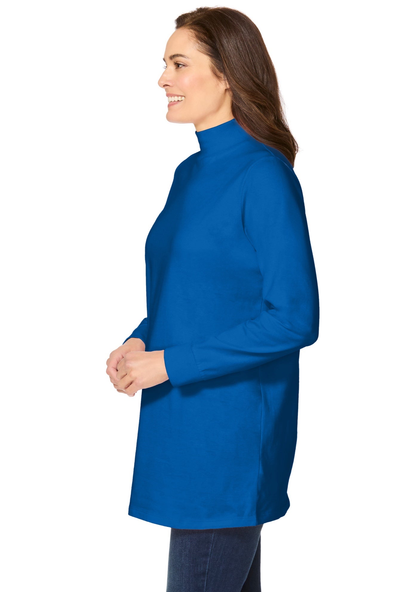 Perfect Long-Sleeve Mockneck Tee image number 2