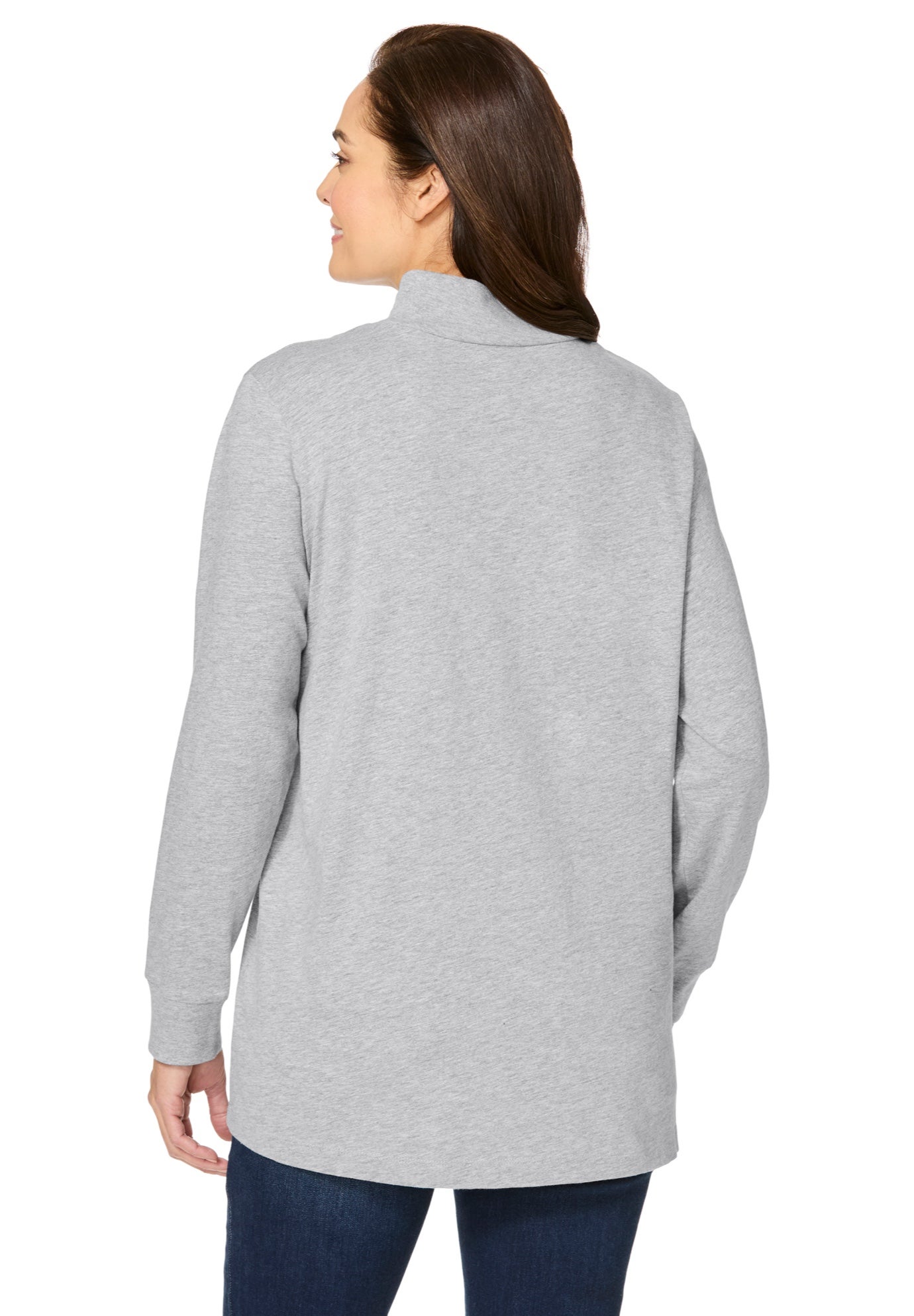 Perfect Long-Sleeve Mockneck Tee image number 1