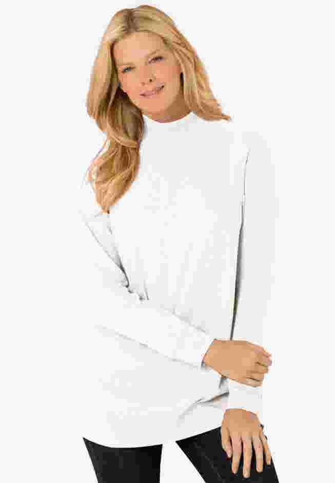 Perfect Long-Sleeve Mockneck Tee image number 0