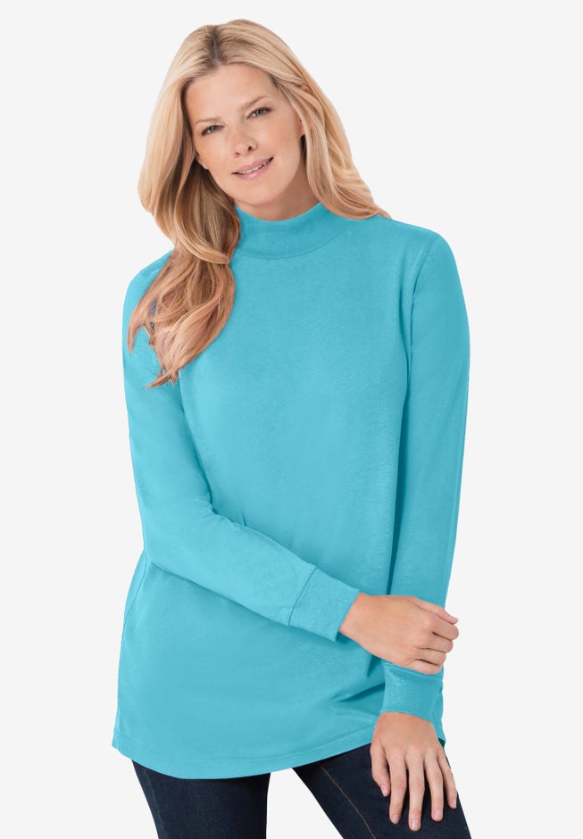 Perfect Long-Sleeve Mockneck Tee image number 0