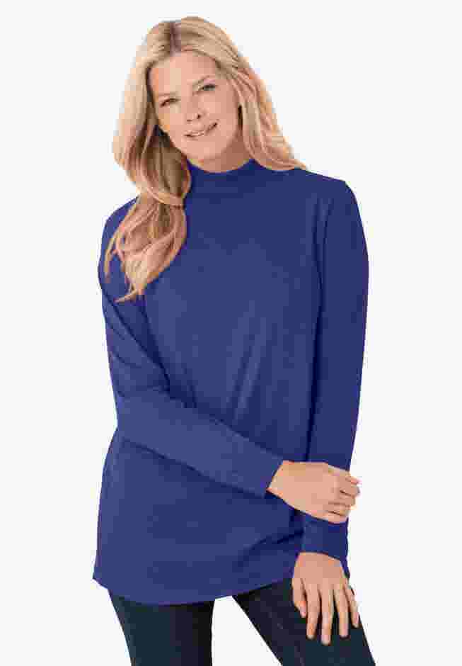 Perfect Long-Sleeve Mockneck Tee image number 0