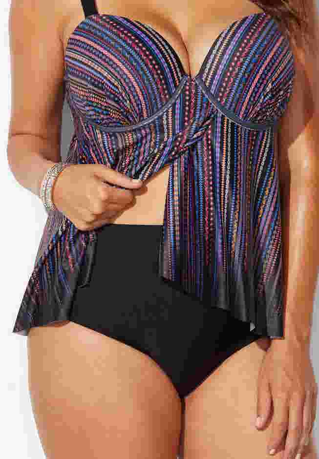 Flyaway Underwire Tankini Top image number 2