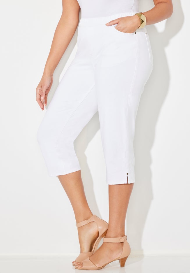 The Knit Jean Capri (With Pockets) image number 2