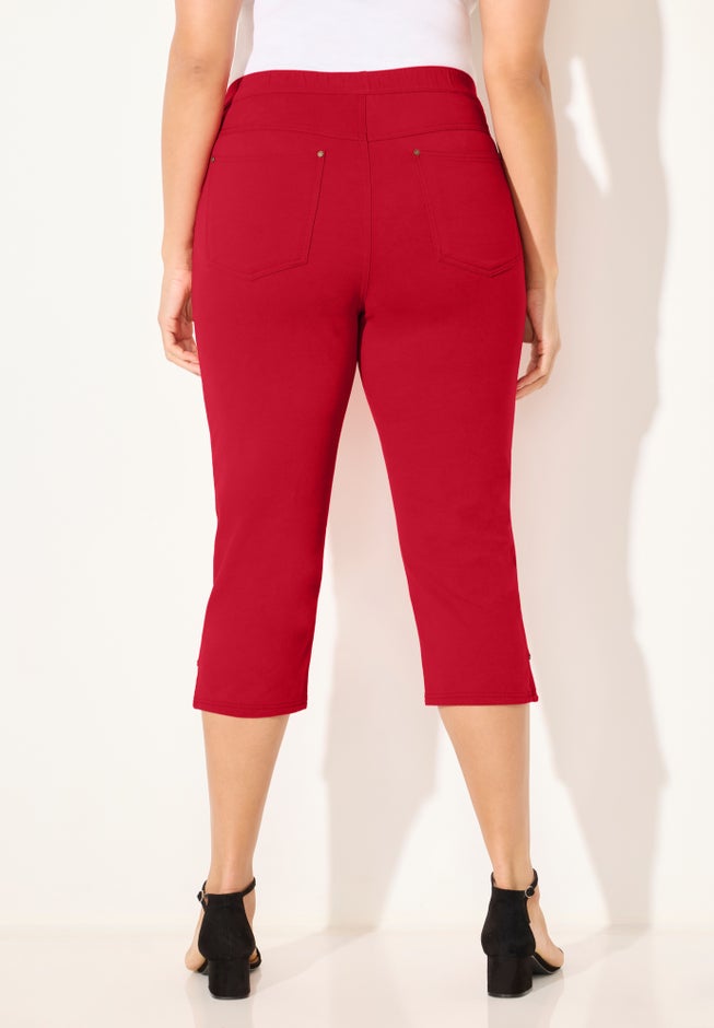 The Knit Jean Capri (With Pockets) image number 1