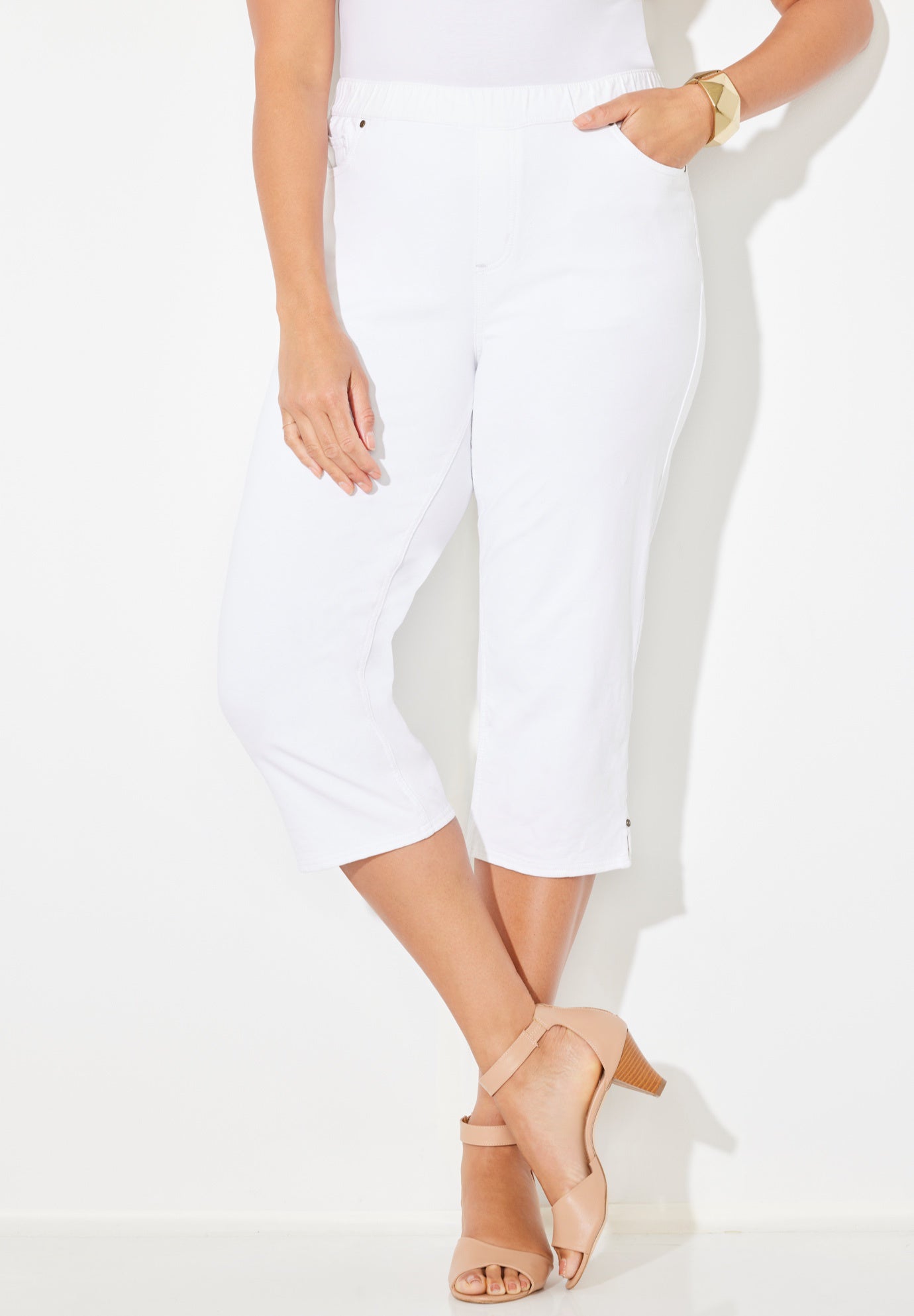 The Knit Jean Capri (With Pockets) image number 0