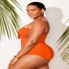 Fringe Bandeau One Piece Swimsuit image number null