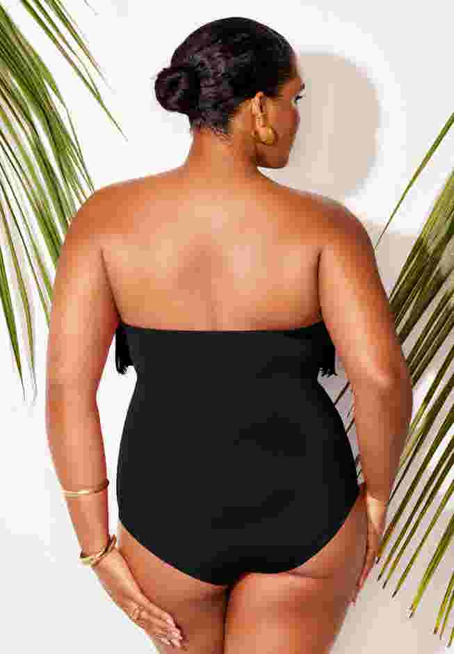 Fringe Bandeau One Piece Swimsuit image number 7