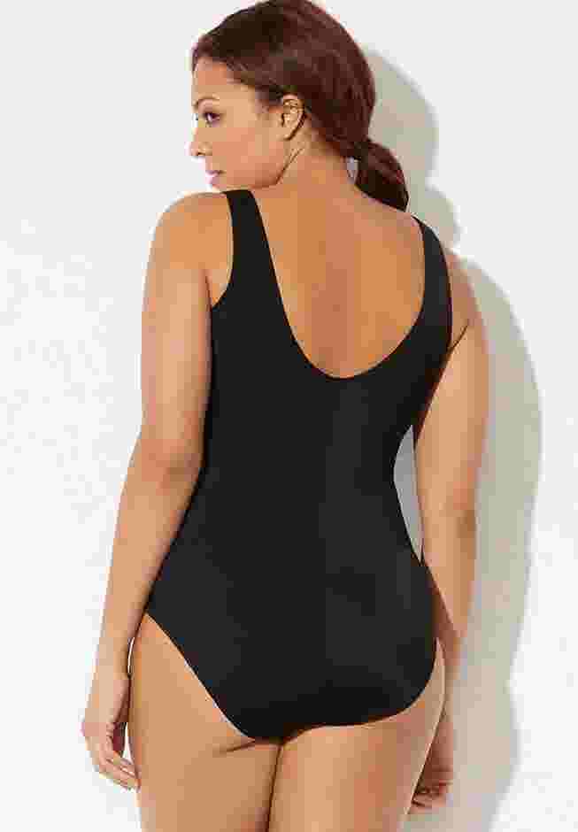 Chlorine Resistant Tank One Piece Swimsuit image number 1