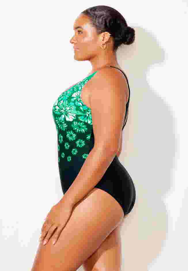 Chlorine Resistant Tank One Piece Swimsuit image number 2