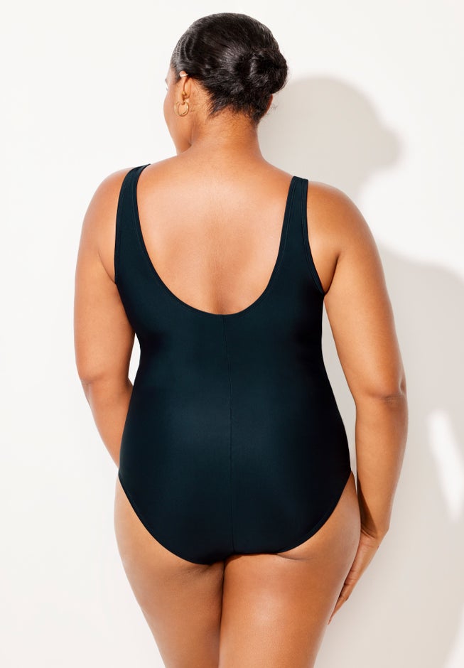 Chlorine Resistant Tank One Piece Swimsuit image number 4
