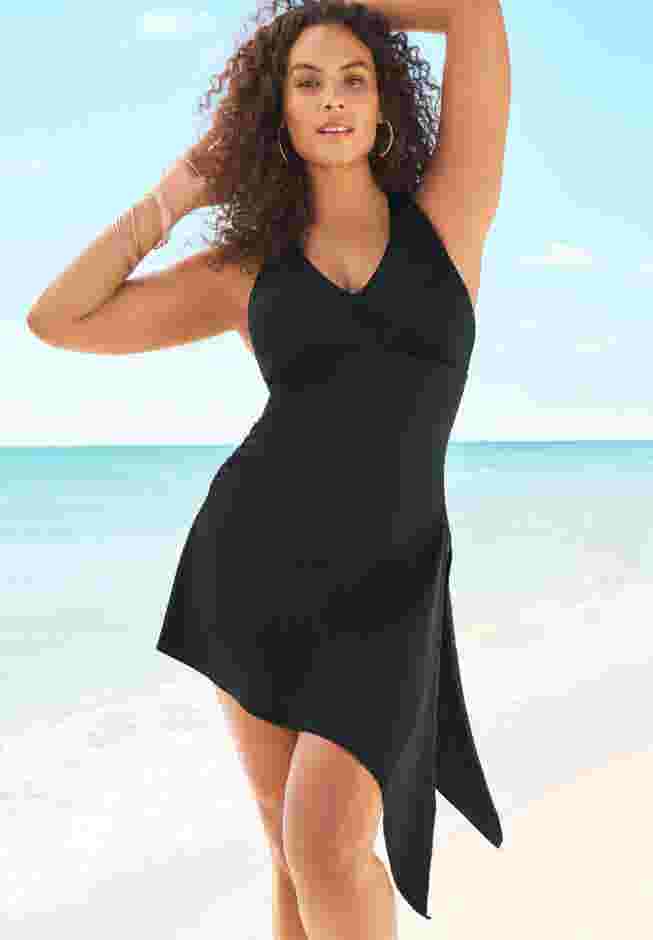 Multi-Style Convertible Swim Dress image number 1