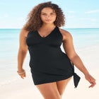 Multi-Style Convertible Swim Dress image number null