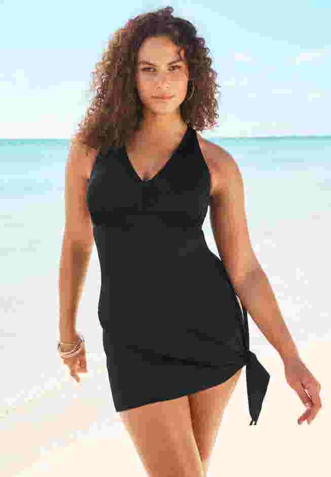 Multi-Style Convertible Swim Dress image number 0