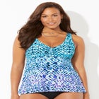 V-Neck Flowy Tankini Top image number null