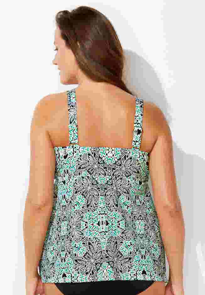 V-Neck Flowy Tankini Top image number 1