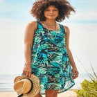 Quincy Mesh High Low Cover Up Tunic image number null