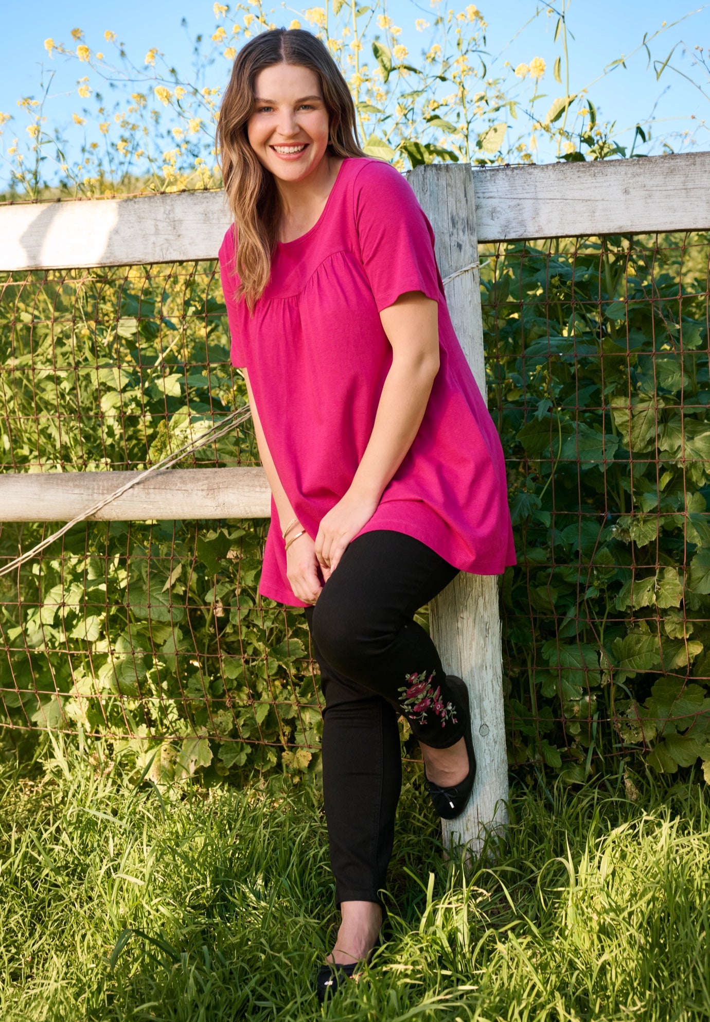Shirred Yoke Swing Tunic image number 2