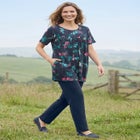 Shirred Yoke Swing Tunic image number null