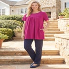Shirred Yoke Swing Tunic image number 0