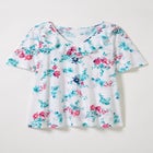 Ruffled V-Neck Short Sleeve Tee image number null