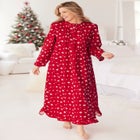 Long Flannel Nightgown  image number null