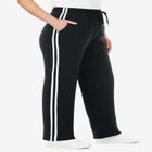 Better-Fleece Side-Stripe Pull-On Sweatpants image number null