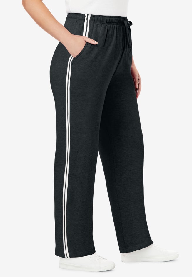 Better-Fleece Side-Stripe Pull-On Sweatpants image number 2