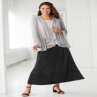 Velour A-Line Skirt image number null