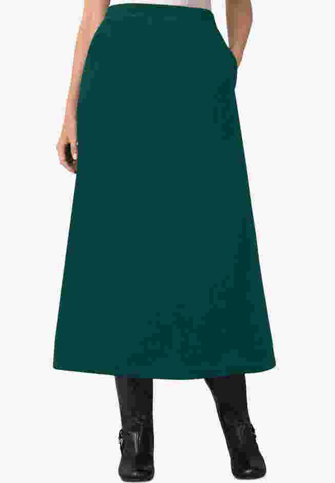 Velour A-Line Skirt image number 0