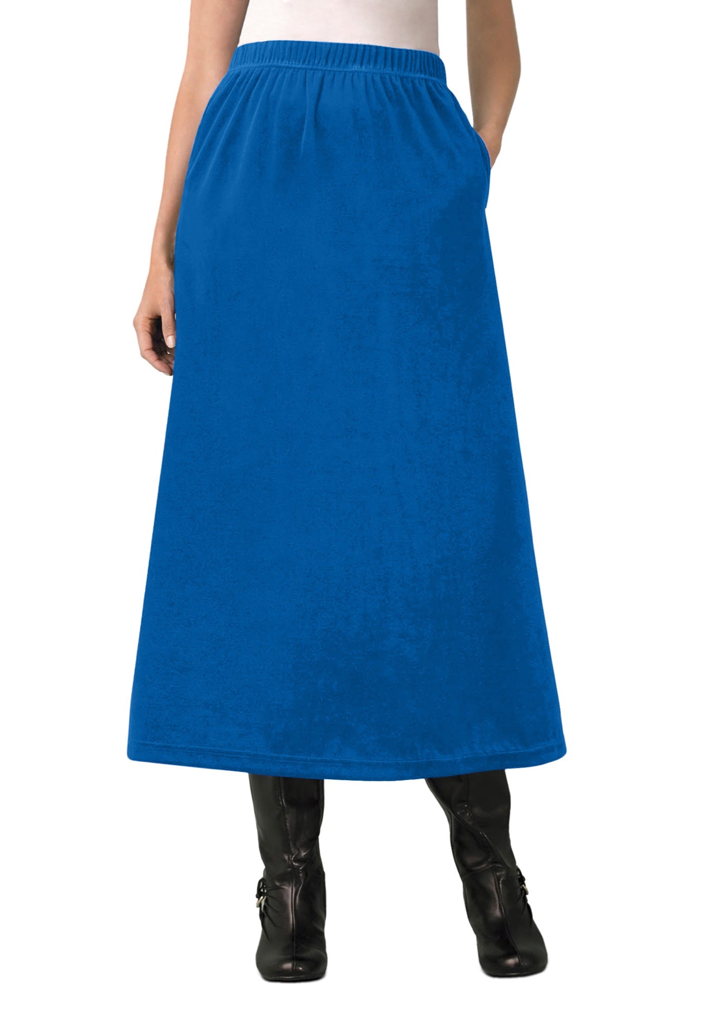 Velour A-Line Skirt image number 0