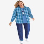 Two-Piece Flannel Shirt and Tee image number null