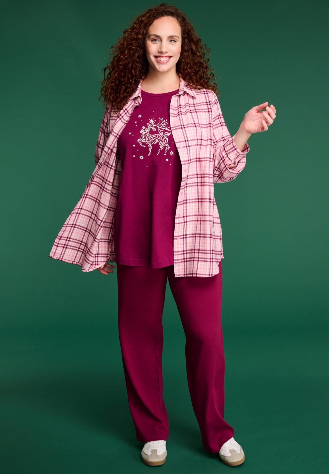 Two-Piece Flannel Shirt and Tee image number 0